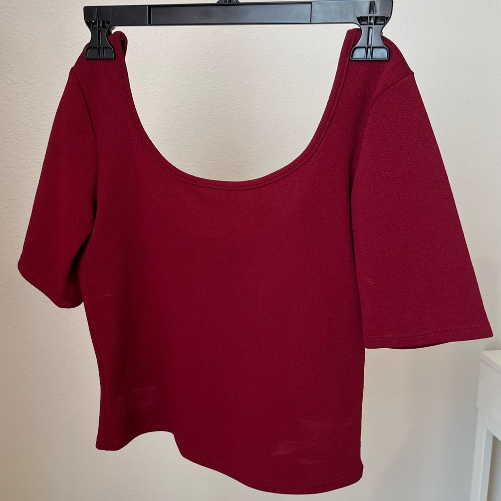 Red Crop Top